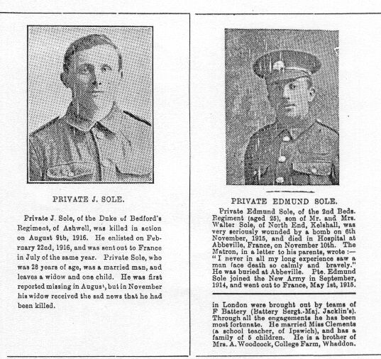 Private Jonah SOLE & Private Edmund SOLE