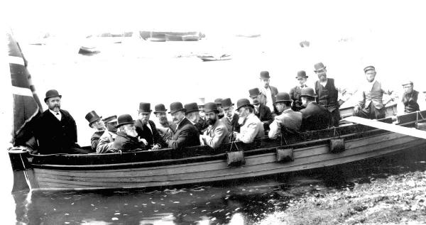 William Sewell with the River Arun Commissioners.