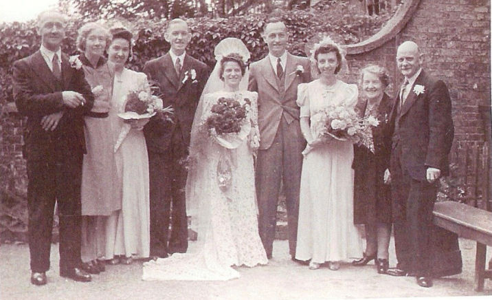 Lionel SOLE and Lilian (Lily) ROFFEY on their wedding day
