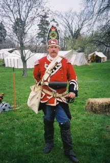 Frank Flint Soule III in a British Grenadiers Uniform