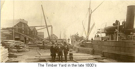The Saul Timber Yard in the late 1800's