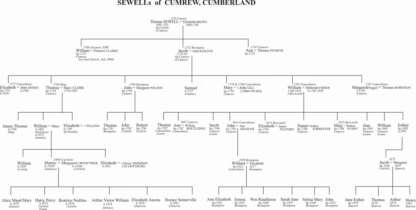 The Sewells of Cumrew