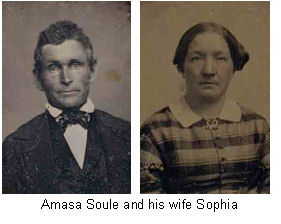 Amasa Soule and his wife Sophia