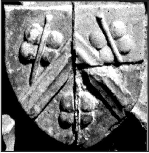 Coat of arms on the tomb of Sir John de Sewell